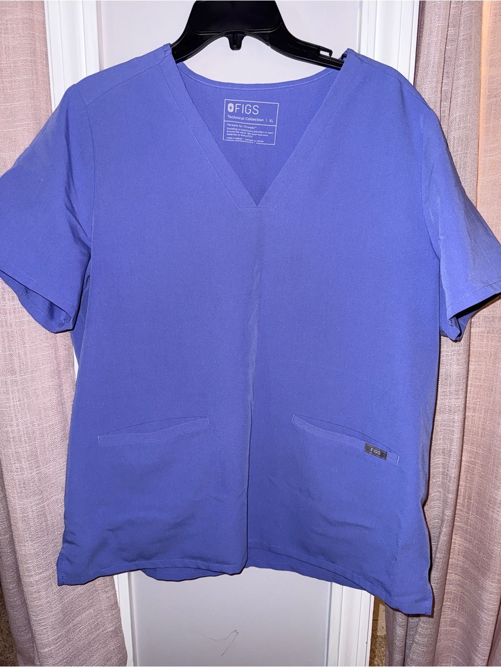 Figs V-Neck Scrub Set in Royal Purple
